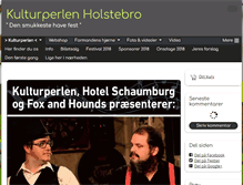 Tablet Screenshot of kulturperlen-holstebro.dk